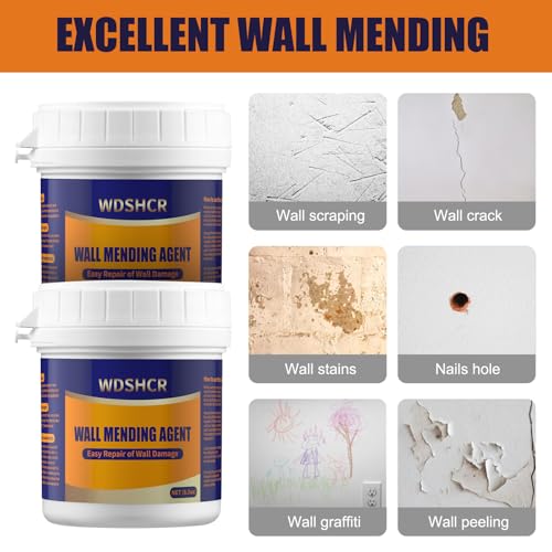 Drywall Repair Kit Drywall Hole Repair Patch Kits Wall Spackle Repair Paste with 8.5OZ White Wall Repair Putty with Scraper, Wall Surface Hole Fill Quick and Easy Solution (3Pack) - color: 3Pack