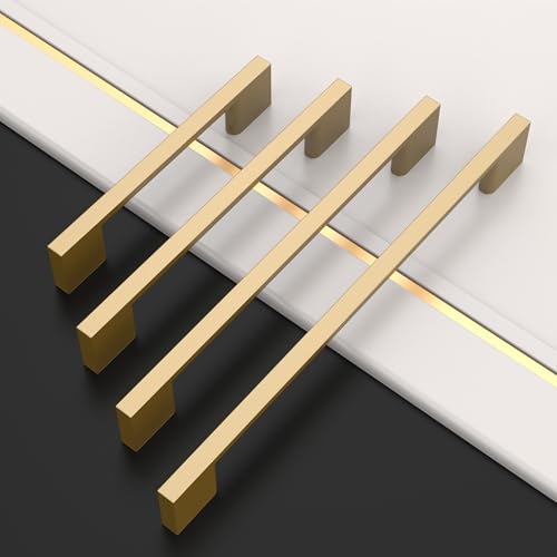 Amerdeco 30 Pack Champagne Bronze Cabinet Pulls 3.25 Inch(128MM) Hole Centers Kitchen Cabinet Handles Cabinet Hardware Kitchen Handles for Cabinets Cupboard Handles Drawer Pulls ZH0060… - color: Champagne Bronze, size: 5"/128mm Hole Center, style: 30 Pack