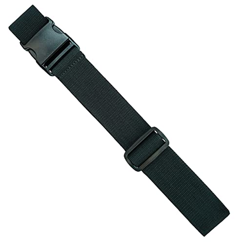 MELOTOUGH Tool Web Work Belt Buckle 2" inch Wide belt Black Simple Style for Woodworkers and Contractors (one size fits all)