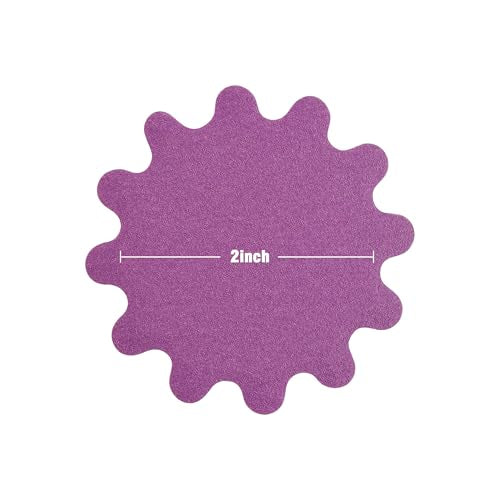 MAXMAN 2"Sanding Discs, 240 Grit Flex Edge Sandpaper, for Drill/Bowl Sander | 50Pcs Wet/Dry Sand Paper, Hook and Loop Sanding Discs, Wavy Sand Paper, for Drill Sanding Attachments, Edge Sanding Tools - style: 240 Grit