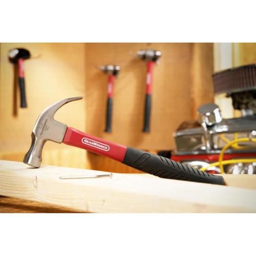 GEARWRENCH 16 oz. Curved Claw Hammer with Fiberglass Handle - 82254