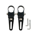 Universal-Fit 360° Adjustable 1.0" Tubular Clamp Light Mounts for Offroad LED Light Bar Easy Positioning on Trucks & SUV Tube Surface, High-Grade Light Weight Aluminum, Black Sleek Finish, 2 PCS Set - size: 1"(25mm)