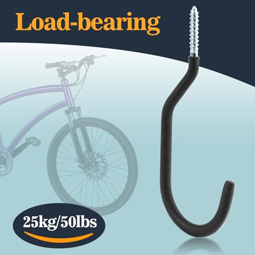 MAQIHAN 10 Garage Hooks Heavy Duty Bike Racks Wall Ceiling Hanging Storage