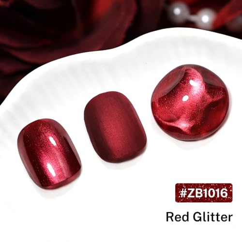 OpenLive 16.5ml Red Glitter Nail Polish Large Volume Nail Polish - color: Red Glitter