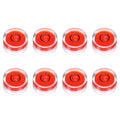 HARFINGTON 8pcs Circular Bubble Spirit Level 15x8mm Mini Round Bubble Spirit Level Little Measuring Layout Tools for TV Industrial Carpentry Picture Frame, Red/Black - color: Red/Black, size: 15x8mm