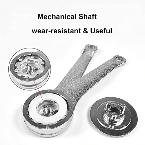 Qrity 2 PCS Adjustable Lift Up Stay Support Hinge - Bidirectional Operation - Support Up to 20KG - Opening Angle 75/90/110 - size: 2 PCS(New Version)