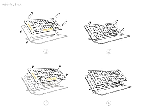ScrewDriver Organizer Holder Al Alloy Small Tool Rack for DeskTop