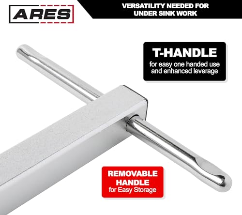 ARES 33001 11-16-In Telescopic Basin Wrench - Adjustable 1-3/8-In Jaw - size: Telescopic Basin Wrench