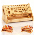 Wooden Screwdriver Organizer,Tool Bench Organizer, Repair Tool Storage Rack for Handicraft Desktop, Multi-functional Bamboo Tool Holder with Drawer
