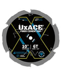 10-Inch 6-Tooth Circular Saw Blade with 5/8-Inch Arbor, Hardie Blade for Fiber Cement Cutting & Laminate Flooring, Polycrystalline Diamond Tipped(PCD) Saw Blade, Thin Kerf Design - size: 10", 5/8‘’ Arbor, 6T