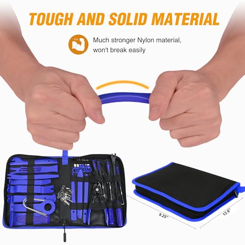 GOOACC 330Pcs Trim Removal Tool Auto Push Pin Bumper Retainer Clip Set - color: 330Pcs Clips Removal Kit Blue