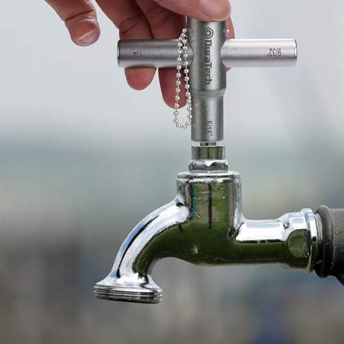 DURATECH 4 Way Sillcock Key Set, 2-Pack, for Valve, Faucet, and Spigots - size: 2 Pack, style: 4 Way Key