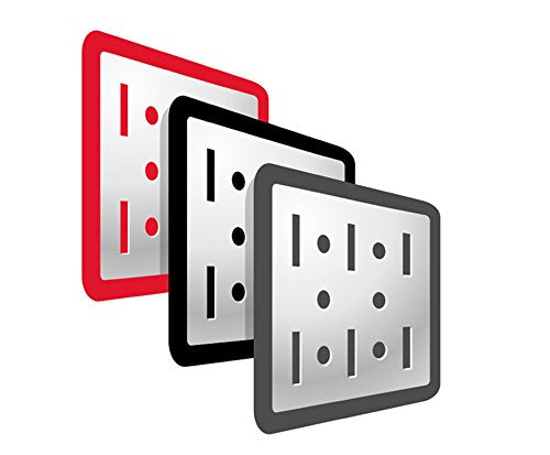 Wall Control Shelf 4in Deep Pegboard Shelf Assembly Pegboard and Slotted Tool Board – Red - color: Red