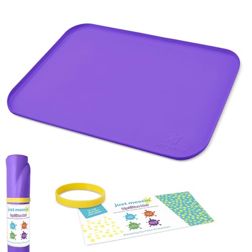 Just Messin’ Silicone Arts and Crafts Mat for Kids, 12"x 18", Purple - color: Purple, size: 12" x 18"