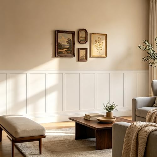 WADILE Premade Board and Batten Wall Panel Kit - size: 30 Pack