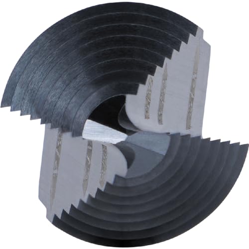 Klein Tools KTSB03 Step Drill Bit Double Fluted #3, 1/4 to 3/4-Inch with Easy-to-Read Markings and Targets, 3/8-Inch Hex Shank - size: 1/4 to 3/4-Inch, style: Standard