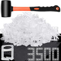 DGSL 3500 Pcs Tile Spacers 1/8 Inch, Tile Leveling System with Hammer | Tile Installation Tools for Ceramic Tile and Stone Installation, Tile Leveling Clips Helps DIY and Professional Tile Layer - size: 1/8 x 3500