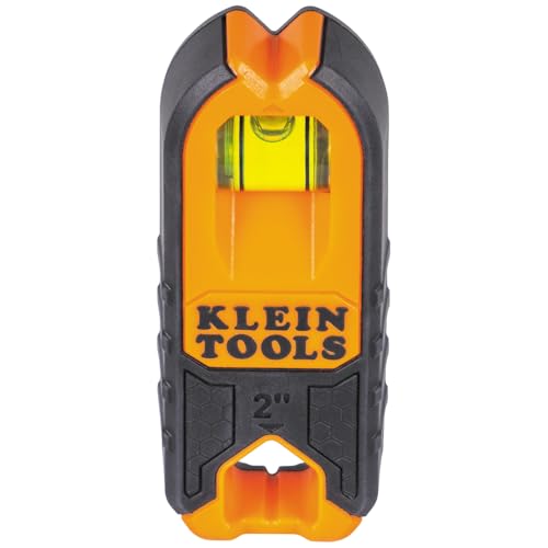 Klein Tools MSF100 Magnetic Stud Finder and Level, Compact, Wood and Metal Detector with Bubble Vial for Accurate Markings, Felt Pad Backing - size: Single