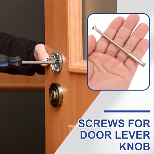 PATIKIL Door Handle Screws M4 x 90mm, 10 Set Cabinet Handle Break Away Screws for Drawer Pull with M4 x 25mm Sleeve Slub Bolt for Door Lever Knob - size: M4 x 90mm