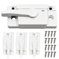 4 Pack Sliding Window Sash Locks Cam Action Window Locks Window Latches Replacement for Vertical and Horizontal Sliding Windows (White)