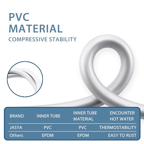 59 Inches Silver PVC Shower Head Hose Replacement For Cleaning - color: Silver, size: 59 In