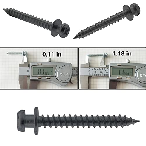 laffeya Picture Hangers, Double Headed Bear Claw Screws for Drywall, 40pack - style: Black Short