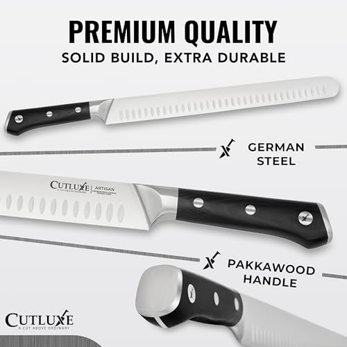 Cutluxe Butcher Knife Set, Brisket, Breaking & Boning Knife for Meat - size: 3 Pcs Brisket Knife Set