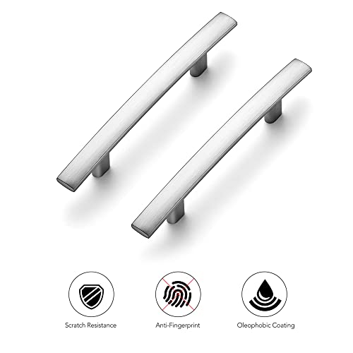 Ravinte Brushed Nickel Cabinet Pulls Curved Drawer Handles 3 Inch 30 Pack - color: Brushed Nickel