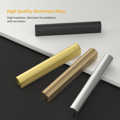 Goldenwarm 10 Pack Adjustable Drawer Pulls Gold Cabinet Handles for Kitchen Hardware 2" to 8"(51-224 mm) Hole Distance - color: Matte Gold, size: 2 in to 8-13/16 in (51-224mm)