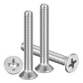 METALLIXITY 5/32"-32x1-1/4 Phillips Flat Head Bolts 304 Silver 30Pcs - color: Silver, size: 5/32"-32x1-1/4"