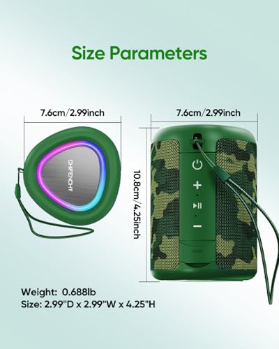 Portable Bluetooth Speaker Beach Essentials: IPX5 Waterproof for Outdoor - color: Camo