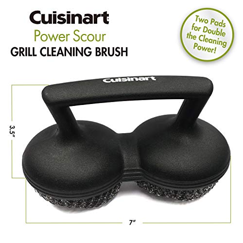 Cuisinart Power Scour Bristle‑Free Grill Brush – Heavy‑Duty Cleaning Tool for Grills and Griddle, Worry‑Free BBQ Scrubber, Great Gift for Men & Dad - color: Power Scour Grill Brush