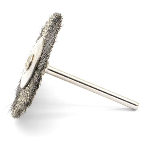 20PCS T-Shaped Wire Brushes - Metal Rust Removal, Polishing, Cleaning - 38mm Diameter, 3mm Shaft - Removes Burrs, Dust, and Oxide Layer - Handles Rough Surfaces - Designed for Industrial and DIY Use - style: Wire Brush T-shaped 3*38mm 20PCS