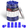 Nilight 400PCS Blue Wire Connectors Kit 20-18 AWG Electric Wire Caps - color: 400PCS 20-18# Wire Caps
