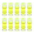 HARFINGTON 10pcs Small Cylindrical Bubble Level Vials 7x18mm PMMA Mini Horizontal Bubble Spirit Level Measuring Layout Tools for RV TV Picture Frame Hanging Tool Leveler - size: 7x18mm