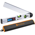 Neoteck 16 inch Digital Angle Finder 225°Aluminum Protractor LCD Backlight - color: Silver