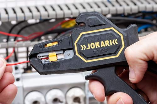 Jokari 20100 Ergonomic Secura Soft Grip Automatic Wire Stripper for Wires from 0.2mm-6mm, 20cm L x 16.5cm W x 2.8cm H