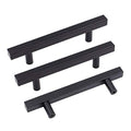 Goldenwarm 10 Pack 5 Inch Black Cabinet Handles Kitchen Drawer Pulls - color: Black, size: 5 Inch Hole Center