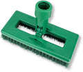 SPARTA 3638831EC09 Polyester Rectangle Scrub Brush, Floor Brush, Cleaning Brush With Swivel Head For Cleaning, 8 Inches, Green - color: Green