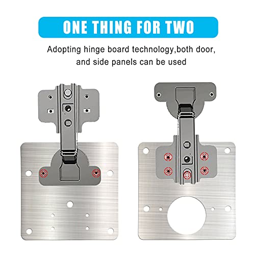 Cabinet Hinges Repair Plate,Stainless Steel Hinge Repair Brackets Kit,Kitchen Cupboard Door Hinge Repair Plate Kit Includes Fixing Screws,Protect Wooden Kitchen Cabinet Door,Furniture(6 PCS)… - size: 6 Pieces