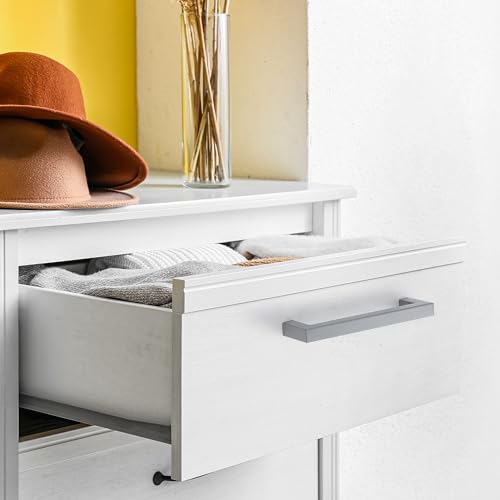 Ravinte Grey Square Cabinet Handles Drawer Pulls,5 Inch,30 Pack | Screws Included, Stainless Steel, Square Bar Grip, Easy Install, Kitchen Cabinet Hardware, For Cupboards, Drawers, Dressers - color: Gray