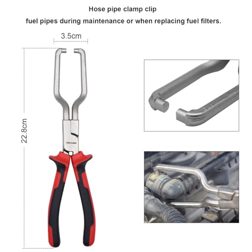TOOLEAGUE 6Pcs Fuel Line Pliers Set for Auto Maintenance with Storage Case - size: 6 pcs