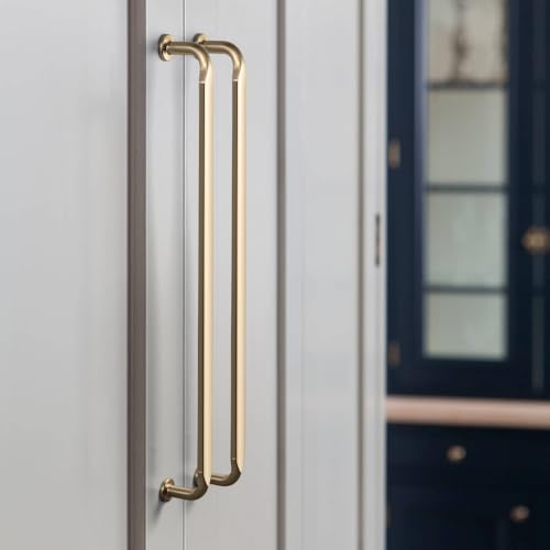 12 Pack Champagne Bronze Zinc Alloy Cabinet Handles - 6.3''(160mm) Hole Center Cabinet Pull Hardware for Bedroom, Kitchen L101 - color: Champagne Bronze, size: 6.3'' Hole Center