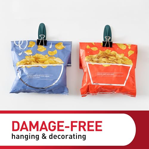 Command Medium Designer Hooks, 9 Hooks, 12 Strips - color: Twilight Teal