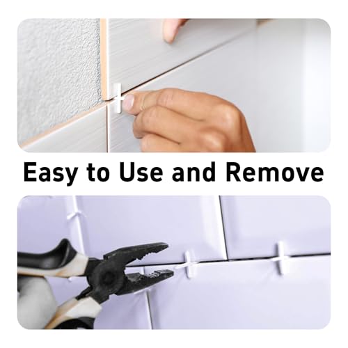 500 PCS 1/4 Inch Tile Spacers, High Quality Plastic Cross Leveling System, Accurate Floor & Wall Ceramic Tile Alignment Tools for DIY and Professional Installation, Consistent Gap Width - size: 1/4 Inch
