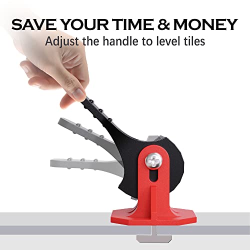 Tile Tools for Leveling Installation, Reusable Tile Leveling System, Floor Leveling Tools, Tile Leveling Clips Tile Spacers (100 Sets)