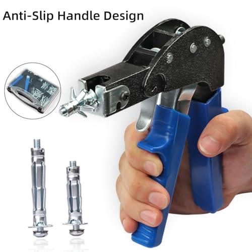 Heavy Duty Wall Anchor Metal Setting Tool with a Storage Box and 71 PCS Molly Bolt Hollow Drive Wall Anchor Screws Assortment Kit for Cavity Anchor Plasterboard Fixing