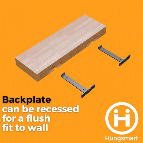 4xJ Shelf Brackets with Lip (11.25"L x 5"W x 1 1/4"H) Heavy Duty Floating Shelves Bracket - High Quality Floating Shelves Hardware with Robust Shelf Bracket for Secure Wall Mounting-ANTIQUE - color: Antique, size: 11.25 inch - J Shape