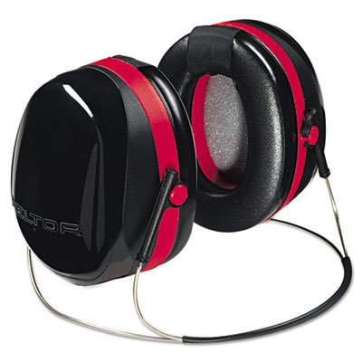 3M PELTOR Hearing Protection Optime 105 Earmuffs, E-A-Rfit Compatible, Assembly, Sanding, Grinding - size: One Size, style: Behind-the-head