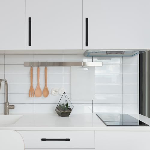 COTYKILEY 10 Pack 10 Inch(256mm) Matte Black Cabinet Handles Black Kitchen Cabinet Pulls Cabinet Door Handles Kitchen Cabinet Hardware - color: Matte Black, size: 10" Hole Center（256MM）